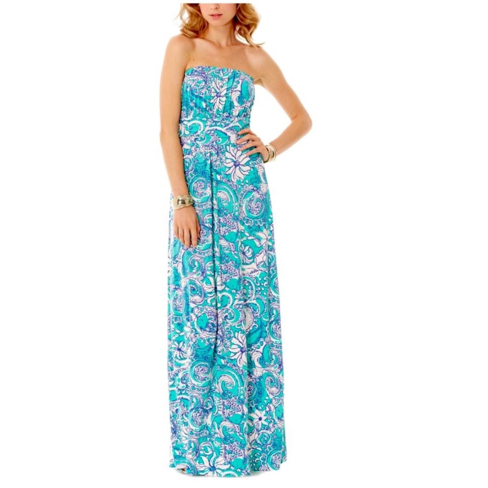 Lilly Pulitzer Maxi Dress Holbrook Seafoam